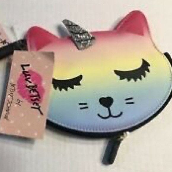 🌿 NWT Betsey Johnson • Wristlet Caticorn - Picture 1 of 9